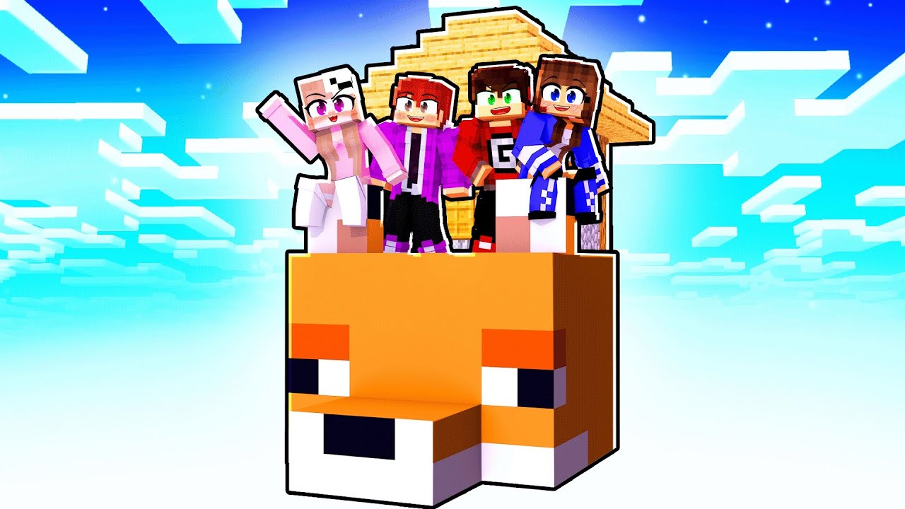 JOGANDO em APENAS um BLOCO de RAPOSA no MINECRAFT!