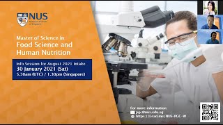 MSc in Food Science and Human Nutrition Webinar (30 January 2021)