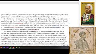 Banneker's Letter to Jefferson Read Along
