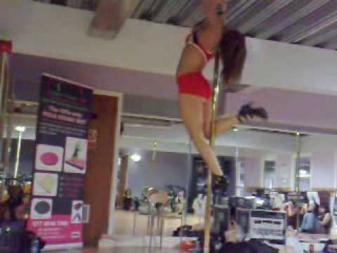 Pole dance masterclass & routine with Sally-Ann Gi...