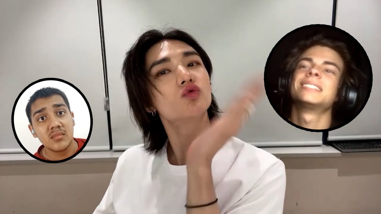 Stray Kids Hyunjin Kissing Strangers on omegle