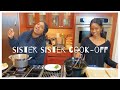SISTER vs. SISTER cook off challenge | EPISODE 1 PORK SLIDERS/PASTA