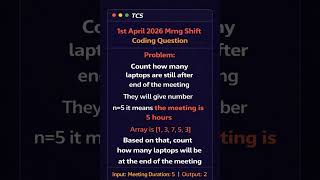TCS NQT 1st April 2026 Morning Shift Coding Question | Real Exam Problem Explained