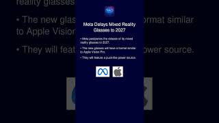 Meta Delays Mixed Reality Glasses to 2027