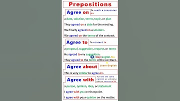 The correct use of Prepositions in English: on, to, with, about