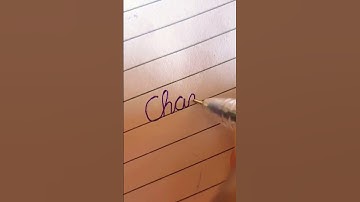 Chandan || how to write ✍️ your beautiful name in cursive handwriting | cursive writing practice