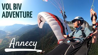 Paragliding Vol Biv from Annecy to Charbon in July 2023