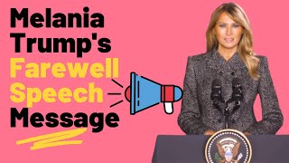 A Message from First Lady Melania Trump - Twitter Users' Reactions