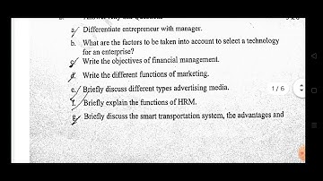 Entrepreneurship and management & Smart Technology previous yr question paper for all brnch 5th sem.