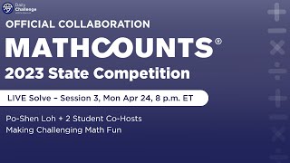 MATHCOUNTS 2023 State Competition Live Solve 3