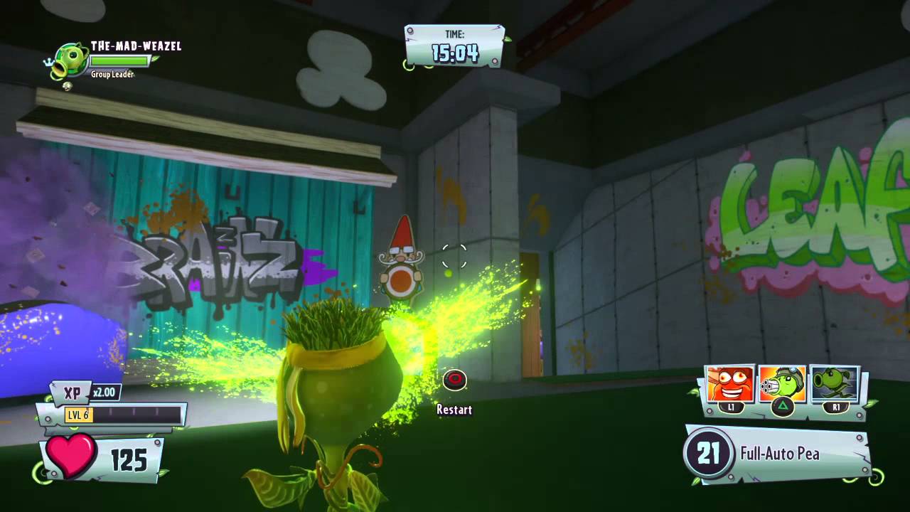 PVZ GW2 Crazy Target Range S rank Gameplay With Peashooter