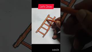 easy ladder 🪜drawing#short#youtubeshort#trending #relatable #simpledrawing #creativeart #viral