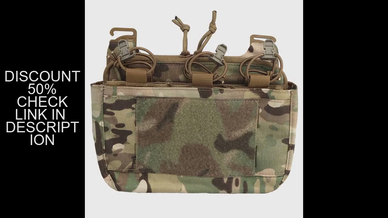 Tactical FCPC FCSK Plate Carrier Vest Chest Rig DOPE Front Flap Pouch with Triple Magazine Pouch Kan