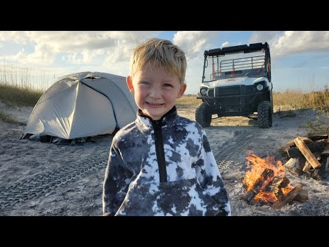 ATV Backcountry Camping & Surf Fishing on Island