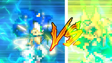 ultra Sonic vs enerjak|animação em sprites|