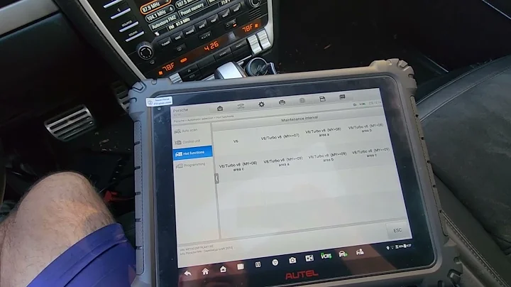 PORSCHE CAYENNE GTS 4.8 V8 E1 9PA HOW TO RESET OIL CHANGE SERVICE LIGHT MESSAGE MAINTENANCE REMINDER