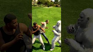 Franklin, Trevor &amp; Michael vs YETI, BIGFOOT &amp; BABY D GTA 5 Shorts
