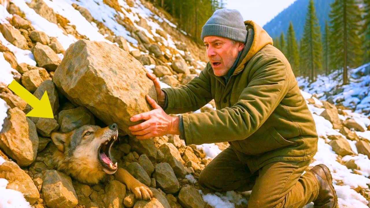 Егерь спас волка из ОПОЛЗНЯ НО НЕ ЗНАЛ, что волк вернется — чтобы спасти ЕГО СЕМЬЮ!