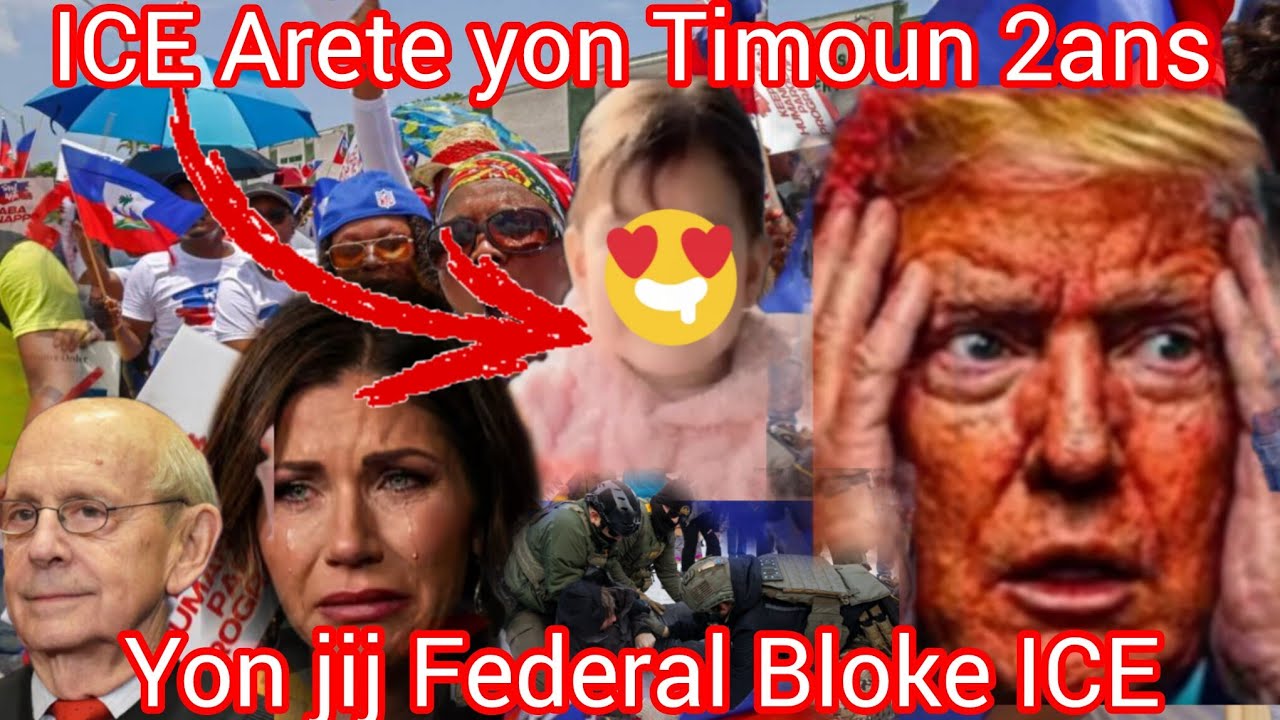 SKANDAL PIRÈD.ICE ARETE Yon lòt ti moum 2ans.yon jij federal Bloke Ice.e mande lage zanfan avan 9H30