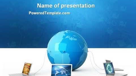 Global Connection PowerPoint Template by PoweredTemplate.com