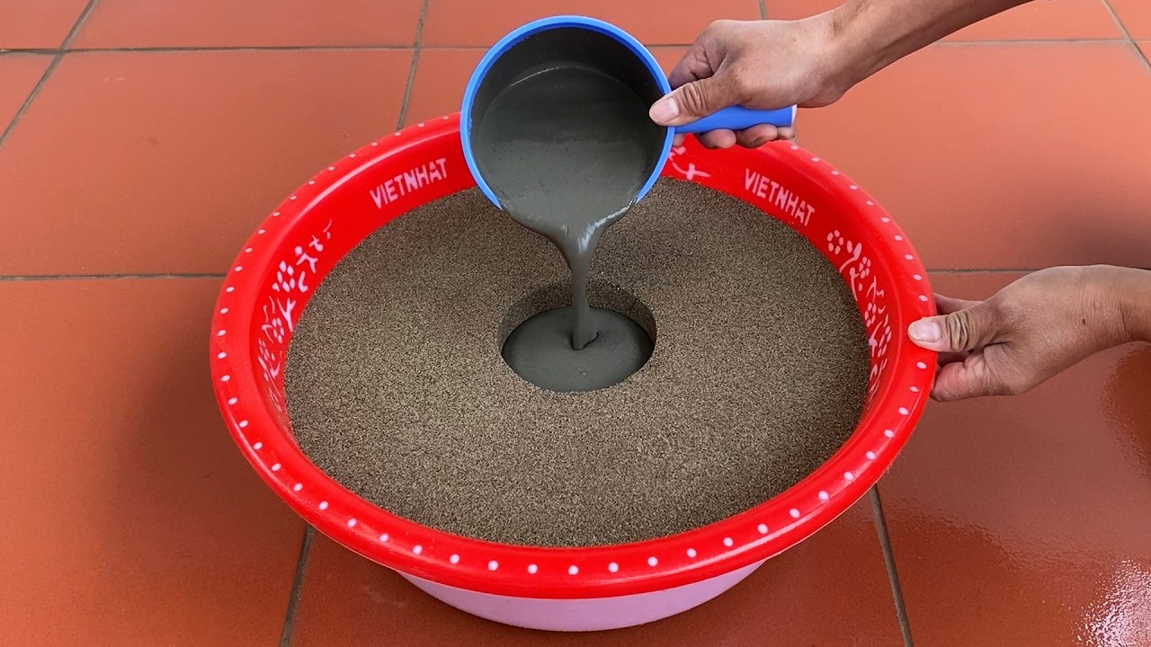 Amazing Ideas From Egg Trays And Sand / Tips For Creating Beautiful Cement Plant Pots At Home