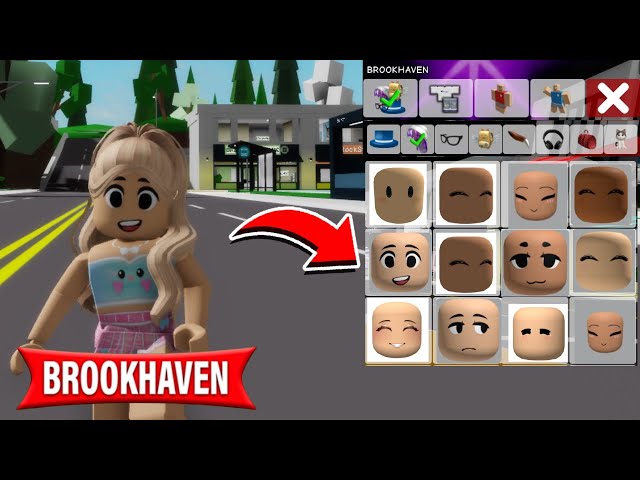 ID DE ROSTOS PRA USAR NO BROOKHAVEN 🏡 #roblox 