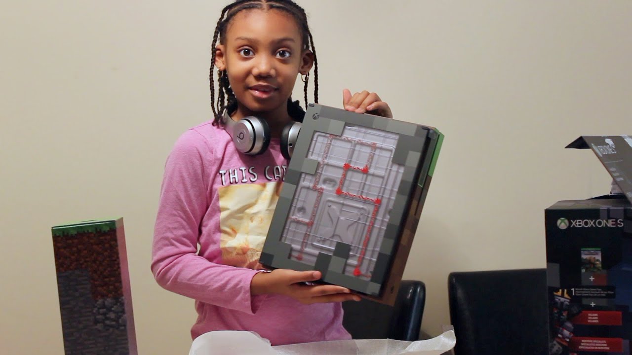 Xbox One S Minecraft Limited Edition Unboxing Pt. 1 - YouTube