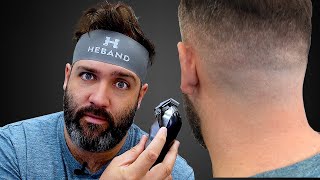 How to FADE your own HAIR | USE a HEBAND to do your own SELFFADE