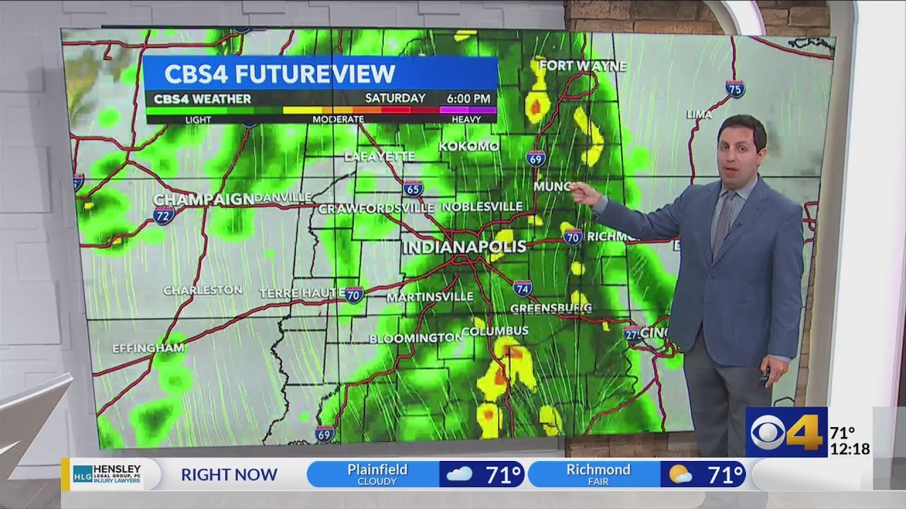 Next rain chances arrive Saturday ahead of warmer days - YouTube