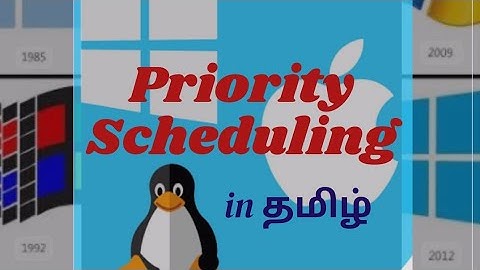 CPU scheduling algorithm Priority Scheduling in தமிழ்- operating system complete tutorial in தமிழ்