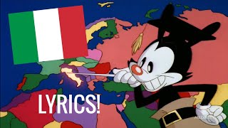 Yakko's world Italian lyrics