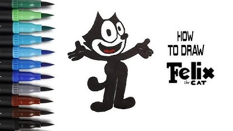How to draw Felix the Cat | Easy drawing for beginners