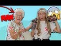 MY 75 YEAR OLD NAN DOES MY MAKEUP!! 😱😂