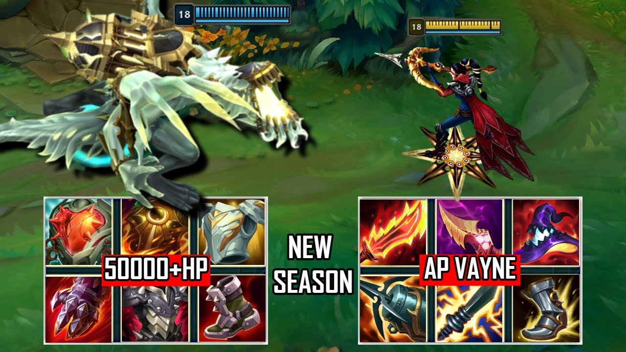 AP VAYNE vs CHO'GATH FULL BUILD FIGHTS (WITH NEW ITEMS) & Best ...