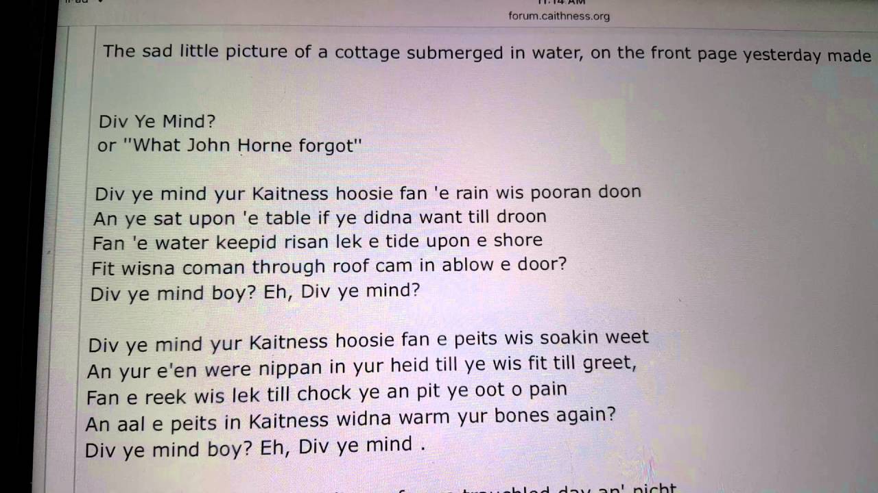 Caithness accent vs dialect YouTube