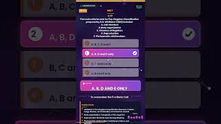 NEET Biology: Whittaker's 5 Kingdom Class. MCQ Q121 🧬 #Shorts