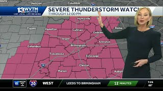 Severe storms with possible tornadoes, high winds and hail during morning commute