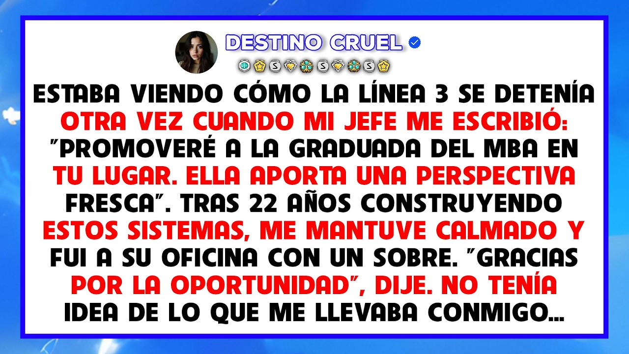 Mi empresa ascendió a un mba y no a mí tras 22 años, pero mi jefe leyó la última línea…