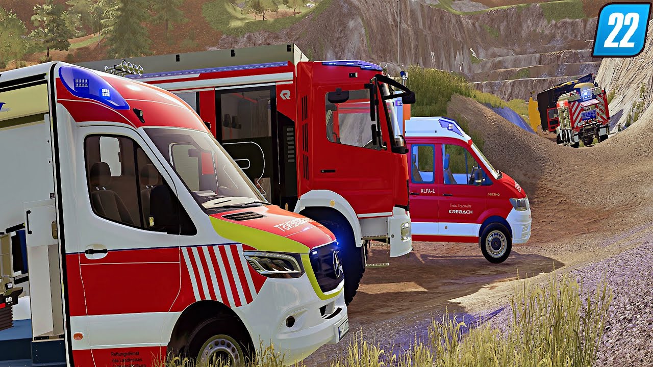 LS22 - Mähdrescher fällt von Klippe: Freiwilligen Feuerwehr unterbesetzt!