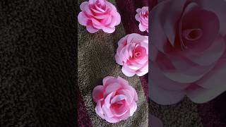 Paper flowers decoration easy home| paper flowers wall hanging | paper rose #shorts #youtubeshorts