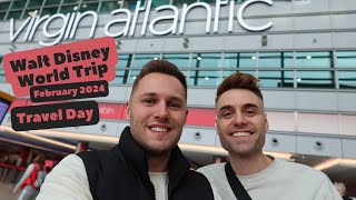 Walt Disney World Vlog | Travel Day | Virgin Atlantic Premium Economy |  February 2024