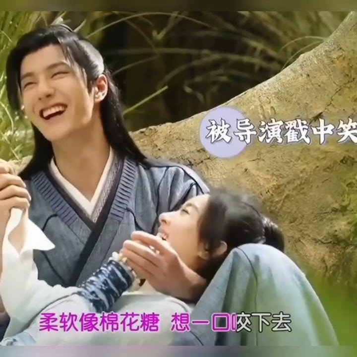 Yibo being all smiley in Legend of Fei behind the scenes 🥰💚