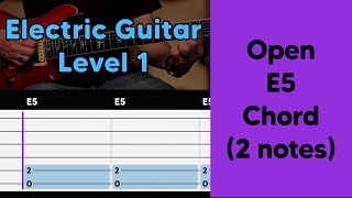 EASY POWER CHORD SHAPES - Open E5