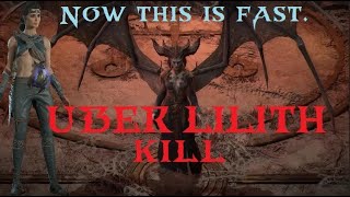 Diablo 4 - Season 3 Solo Sorcerer Uber Lilith kill FAST