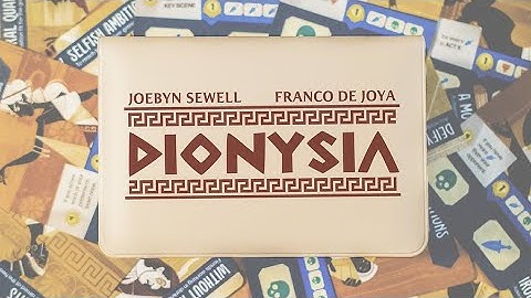Dionysia Kickstarter Video