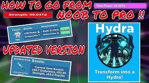 HOW TO GO FROM NOOB TO PRO *UPDATED VERSION* SUPER POWER FIGHTING SIMULATOR (ROBLOX)