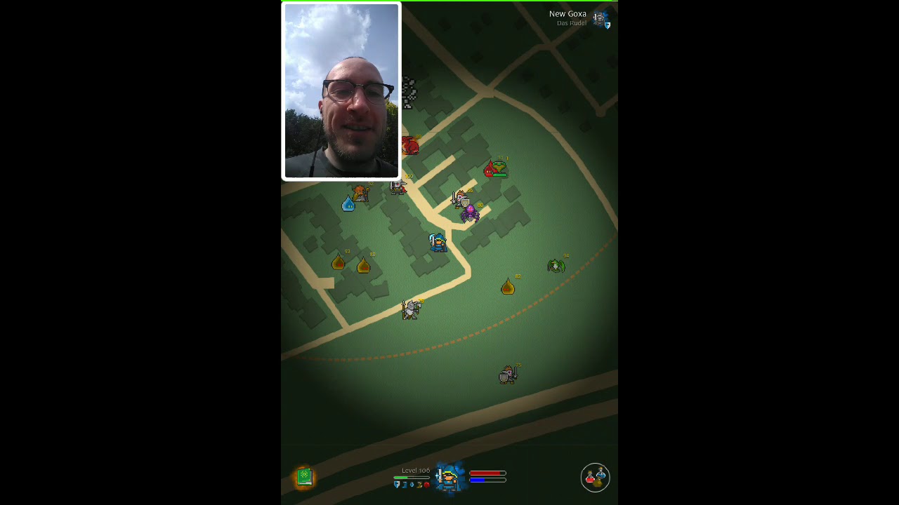 Orna Location Based RPG Livestream Meeting a friend and swinging