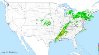 4K Time Lapse Weather Animation for January 2015