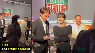 Lisa กับ Frederic Arnault ในงาน Tag Heuer X Kith ในไมอามี