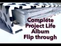 Completed Project Life 2020 Album Flip Through